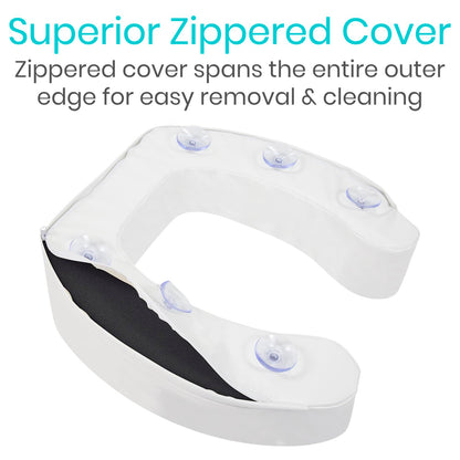 (White) Vive Toilet Seat Cushion For Pain Relief